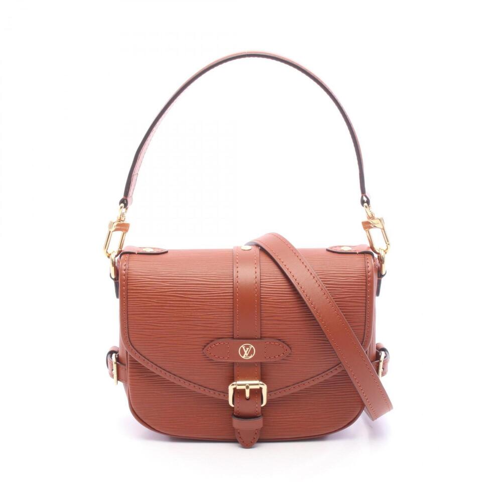 Louis Vuitton Saumur BB Epi Cognac 2-Way Handbag, Leather, Women's, Brown, M2...
